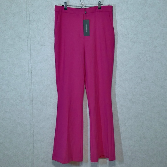 NWT French Connection Whisper Flare Trouser, 66 Raspberry Sorbet Size 10 - Picture 1 of 11